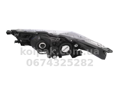 Front right headlight Toyota Corolla 2013-2016, H11/HB3/LED, electric adjustment, black reflector, Depo, 212-11Y1R-LDEM2 — photo 2