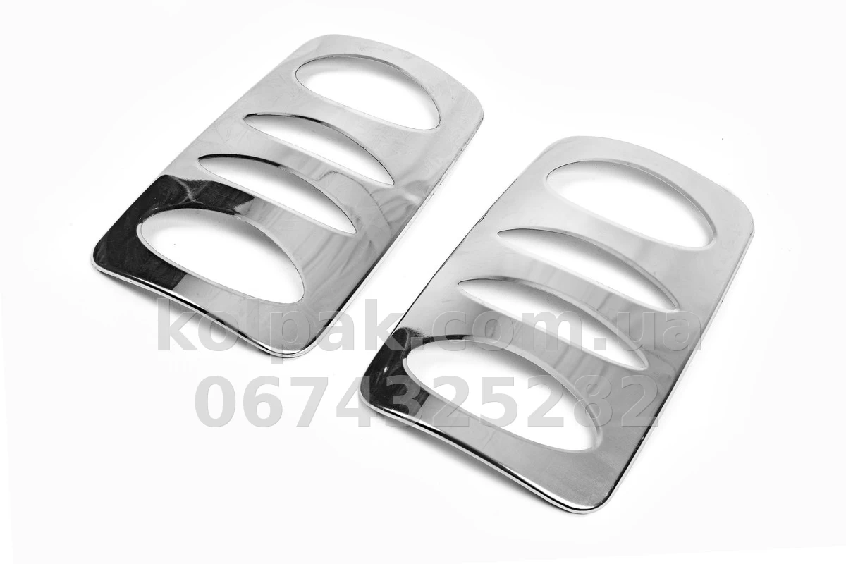 Chrome rear light trims (2 pcs) Volkswagen Caddy 2004-2015, Carmos, 6455145 Chrome rear light trims (2 pcs) Volkswagen Caddy 2004-2015, Carmos, 6455145 β photo 1