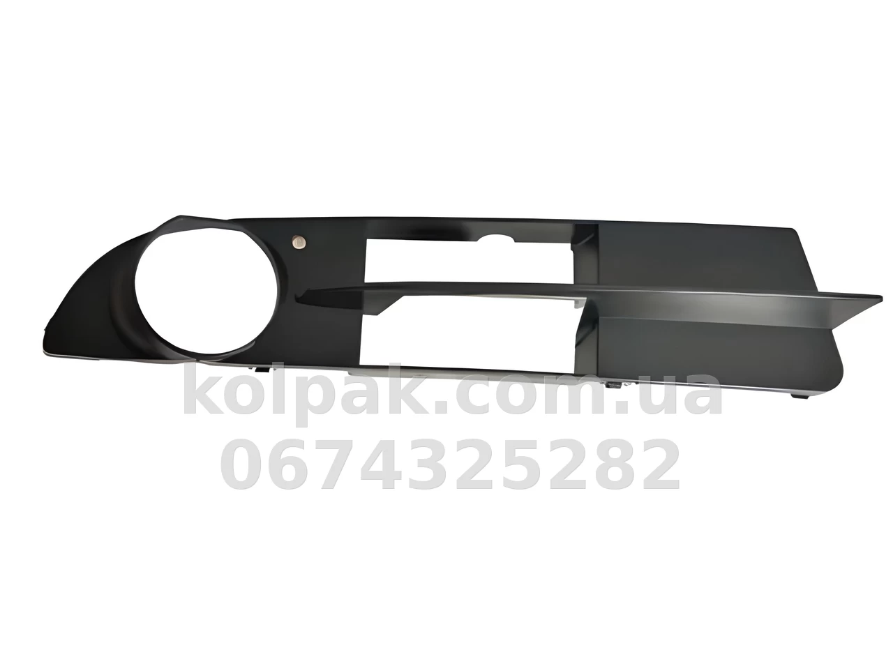 Права решітка бампера BMW 5-Series E60/E61 2003-2010, з отвором для протитуманної фари, відкрита, AVTM, 51117049244, 1404 912 Права решітка бампера BMW 5-Series E60/E61 2003-2010, з отвором для протитуманної фари, відкрита, AVTM, 51117049244, 1404 912 — фото 1