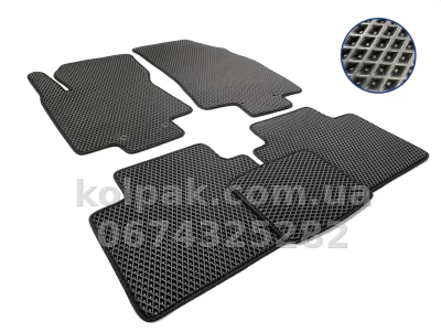 Килимки в салон Nissan X-Trail T32 2014-, EVA, чорні, 5 шт., AVTM BLCEV1434 Килимки в салон Nissan X-Trail T32 2014-, EVA, чорні, 5 шт., AVTM BLCEV1434