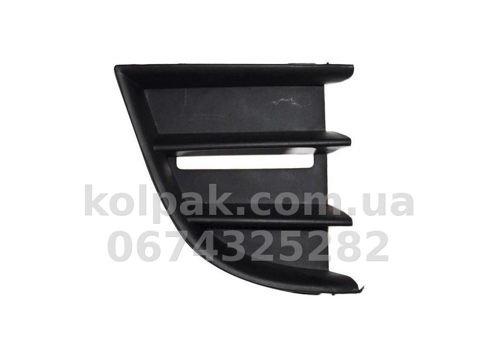 Right bumper grille Skoda Octavia A5 2009-2013, with fog light opening, AVTM, 1Z0853666C9B9, 6409 912 Right bumper grille Skoda Octavia A5 2009-2013, with fog light opening, AVTM, 1Z0853666C9B9, 6409 912 β photo 1