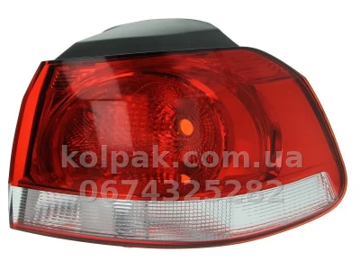 Задній правий ліхтар Volkswagen Golf 6 2008-2012, зовнішній, тип Valeo, Depo, 441-19A2R-UE Задній правий ліхтар Volkswagen Golf 6 2008-2012, зовнішній, тип Valeo, Depo, 441-19A2R-UE