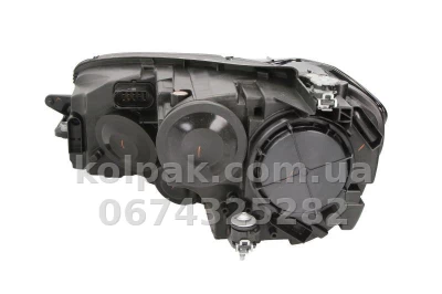Front right headlight Volkswagen Golf 7 2012-, H7/H15, electric adjustment, with levelling motor, black frame, Depo, 441-11J3RMLDEM2 — photo 2