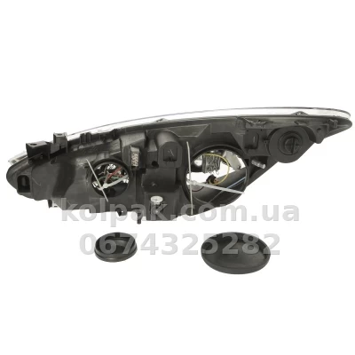 Front right headlight Peugeot 307 2005-2008, H7/H1, electric adjustment, Depo, 550-1137R-LD-EM — photo 2