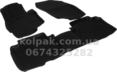 Поліуретанові килимки в салон Mitsubishi Outlander PHEV 2013-, L.Locker, 208010601