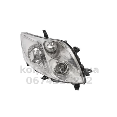 Передня права фара Toyota Auris 2007-2009, H11/HB3, електричне регулювання, Depo, 212-11M5RMLD-EM