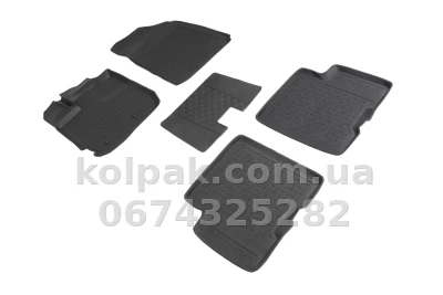 Floor mats for Renault Arkana 2019-, Rubber, 5 pcs, Seintex, 92658 — photo 2