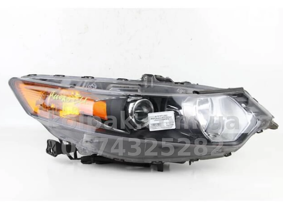 Front right headlight Honda Accord 8 2008-2010 SD Tourer EUR, electric adjustment, without levelling motor, without bulbs (H1/HB), Depo, 2171166RLDEM2 Front right headlight Honda Accord 8 2008-2010 SD Tourer EUR, electric adjustment, without levelling motor, without bulbs (H1/HB), Depo, 2171166RLDEM2 β photo 1