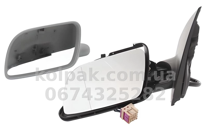 Lewe lusterko zewnętrzne Volkswagen Polo 2001-2009, zespół, regulacja elektryczna, podgrzewane, asferyczne, zagruntowane 5 pinów, AVTM, 6Q0857537AGRU, 186139110 Lewe lusterko zewnętrzne Volkswagen Polo 2001-2009, zespół, regulacja elektryczna, podgrzewane, asferyczne, zagruntowane 5 pinów, AVTM, 6Q0857537AGRU, 186139110 — zdjęcie 1