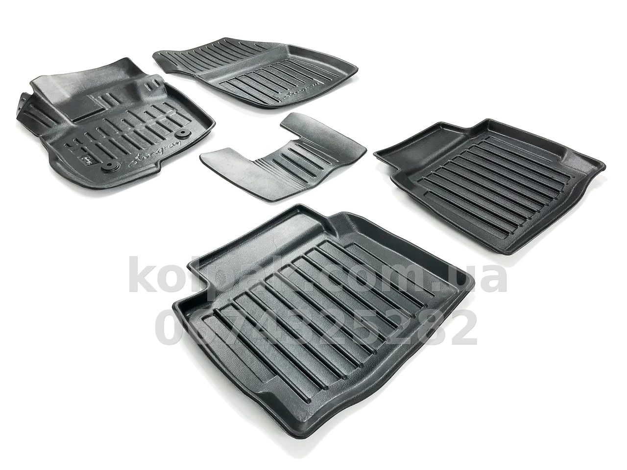 Polyurethane floor mats for Ford Mondeo/Fusion 2015-, 4 pcs, with raised edges, Stingray, 5007055 Polyurethane floor mats for Ford Mondeo/Fusion 2015-, 4 pcs, with raised edges, Stingray, 5007055 β photo 1