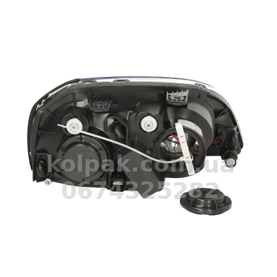 Передня ліва фара Chevrolet Lacetti SD/CW 2004-2012/Daewoo Nubira 2003-, H1/H7, електричне регулювання, Depo, 222-1114L-LD-EM — фото 2