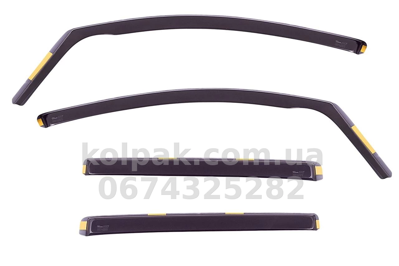 In-channel window wind deflectors for Volkswagen Touran 2003-2006 4D 4 pcs 31143 Heko In-channel window wind deflectors for Volkswagen Touran 2003-2006 4D 4 pcs 31143 Heko β photo 1