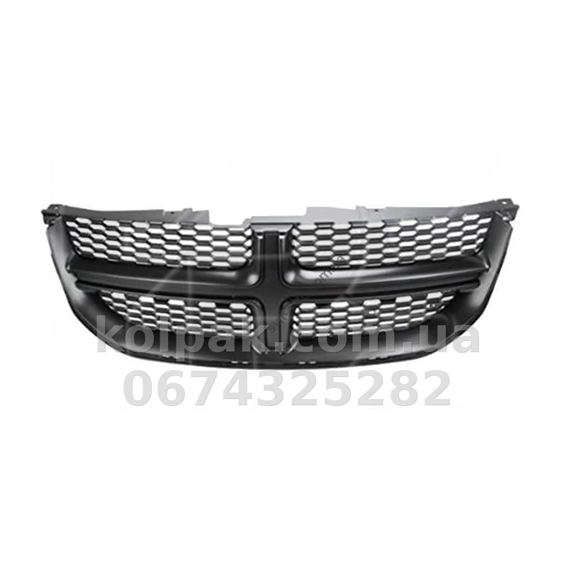 Решітка радіатора Dodge Grand Caravan 2011- чорна, із хромованим молдингом, AVTM, 182417990 Решітка радіатора Dodge Grand Caravan 2011- чорна, із хромованим молдингом, AVTM, 182417990 — фото 1