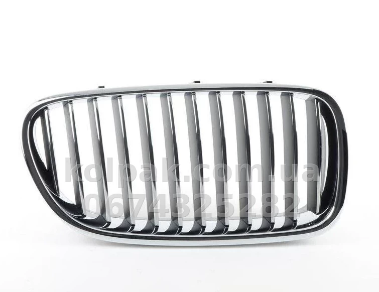 Права решітка радіатора BMW 5-Series F10 2010-2013, хромована, AVTM, 181420992 Права решітка радіатора BMW 5-Series F10 2010-2013, хромована, AVTM, 181420992 — фото 1