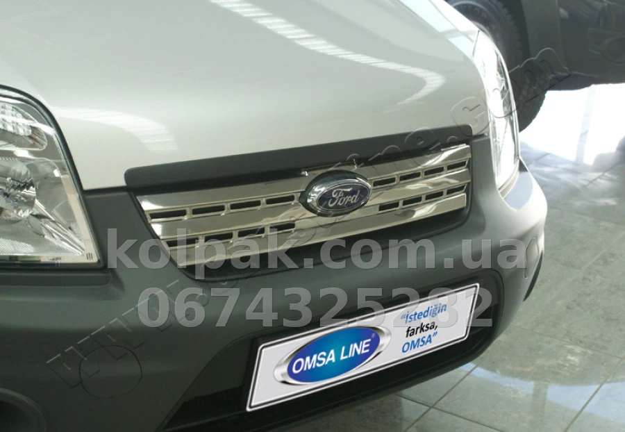 Chrome radiator grille trim Ford Torneo Connect 2009-, OmsaLine, 2622081 Chrome radiator grille trim Ford Torneo Connect 2009-, OmsaLine, 2622081 β photo 1