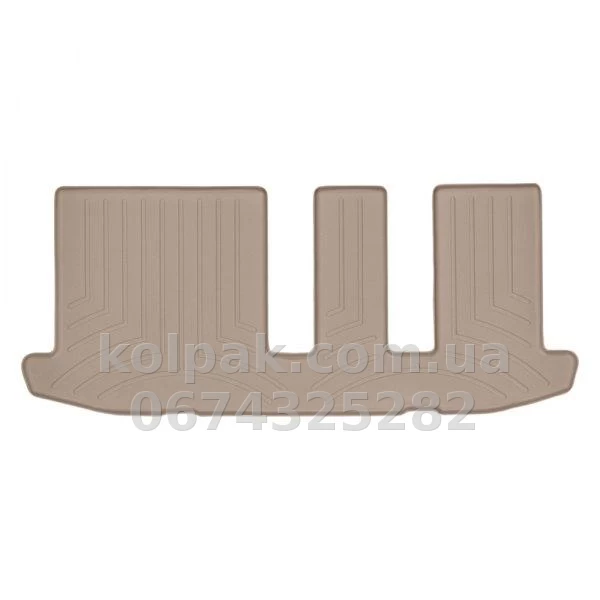 Floor mats for Infiniti QX60 2014-2020, 3 row, with raised edges, rear, beige, Weathertech 454453 Floor mats for Infiniti QX60 2014-2020, 3 row, with raised edges, rear, beige, Weathertech 454453 β photo 1