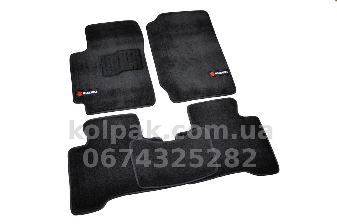 Carpet floor mats for Suzuki Grand Vitara 2005-, Premium, black, AVTM BLCLX1592 Carpet floor mats for Suzuki Grand Vitara 2005-, Premium, black, AVTM BLCLX1592 β photo 1