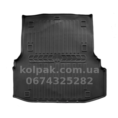 Поліуретановий килимок у багажник Fiat Fiorino 2008-/Peugeot Bipper 2008-/Citroen Nemo 2008- вантажний, з бортиком, Stingray 6006111