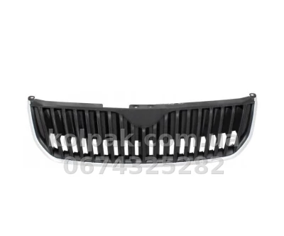 Решітка радіатора Skoda Superb (3T) 2009-2013, чорна, із хромованою рамкою, AVTM, 186400990 Решітка радіатора Skoda Superb (3T) 2009-2013, чорна, із хромованою рамкою, AVTM, 186400990