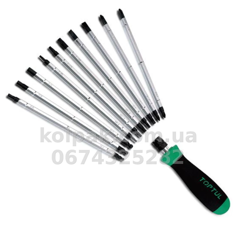 Набір викруток 20 у 1 (PH, PZ, SL, Hex, Torx) TOPTUL GAAI2101 Набір викруток 20 у 1 (PH, PZ, SL, Hex, Torx) TOPTUL GAAI2101 — фото 1