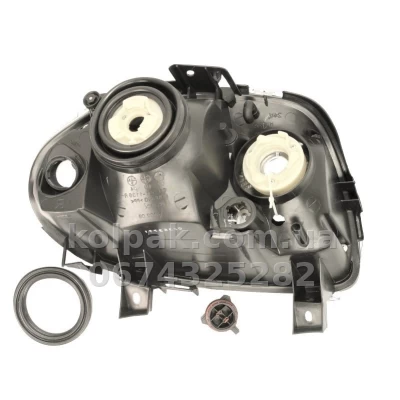 Передня ліва фара Renault Clio 2 1998-2001, H3/H7, електричне регулювання, Depo, 551-1136L-LD-EM — фото 2