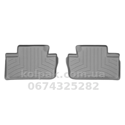 Килимки в салон Lexus IS 2005-2014, AWD, з бортиком, задні, сірі, Weathertech 462032