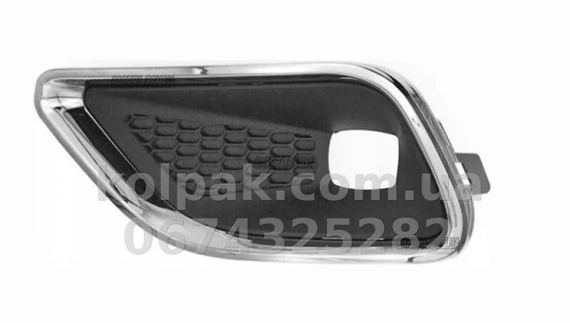 Ліва решітка бампера Jeep Cherokee 2019-, з отвором для протитуманної фари, AVTM, 68287995AB, 3813 913 Ліва решітка бампера Jeep Cherokee 2019-, з отвором для протитуманної фари, AVTM, 68287995AB, 3813 913 — фото 1