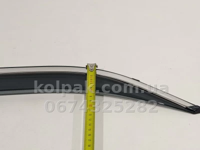 Вітровики з хромом на скотчі Toyota Camry 50/55 2012–2017 Європа HAVOC — фото 8