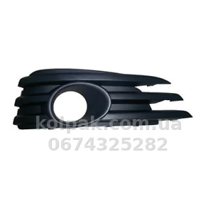 Right bumper grille Opel Vectra C 2006-2009, with fog light opening, AVTM, 6400600, 5209 912 Right bumper grille Opel Vectra C 2006-2009, with fog light opening, AVTM, 6400600, 5209 912 β photo 1