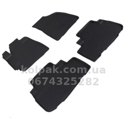 Floor mats for Toyota Highlander 2007-2014, Rubber, 5 pcs, Seintex, 83275 — photo 2