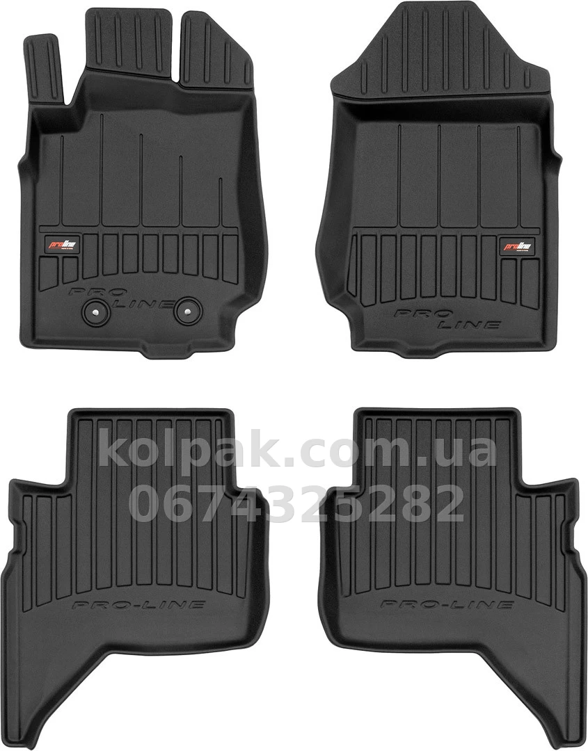 Floor mats for Ford Ranger T6 2011-2023, EU, Proline 3D, Frogum, FG 3D409880 Floor mats for Ford Ranger T6 2011-2023, EU, Proline 3D, Frogum, FG 3D409880 β photo 1