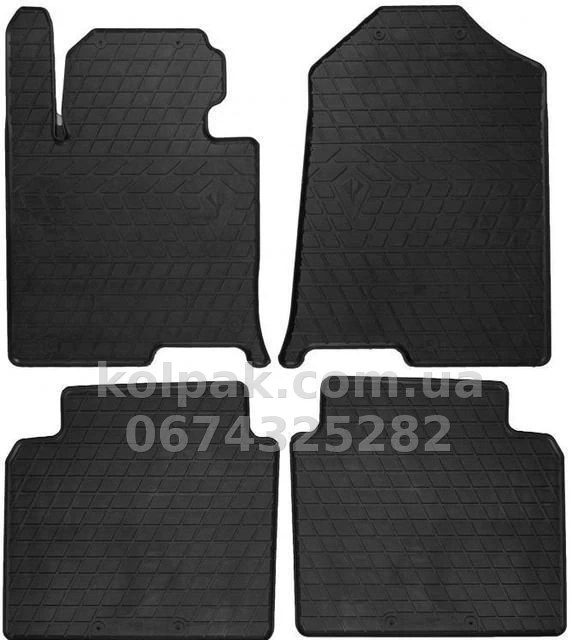 Floor mats for Hyundai Sonata/Kia Optima 2016-, 4 pcs, Stingray, 1009164 Floor mats for Hyundai Sonata/Kia Optima 2016-, 4 pcs, Stingray, 1009164 β photo 1