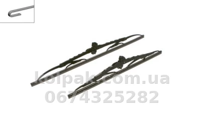 Комплект каркасних щіток склоочисника BOSCH Twin 700/650 мм Bosch 3397010211 — фото 3