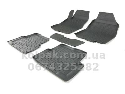 Floor mats for Chevrolet Aveo/Cobalt 2011-2015/Ravon R4 2016-, Rubber, 5 pcs, Seintex, 82910 — photo 2