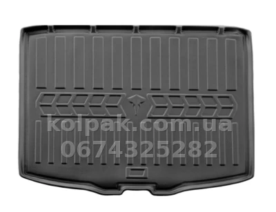 Поліуретановий килимок у багажник Fiat Tipo 356 HB 2015-, нижня полиця, з бортиком, Stingray 6006041