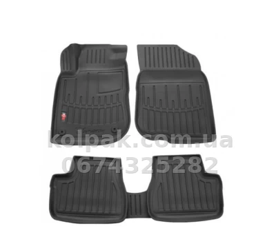 Поліуретанові килимки в салон Chrysler Pacifica 2 2016-, 7 місць, з бортиком, 4 шт., Stingray, 5061014