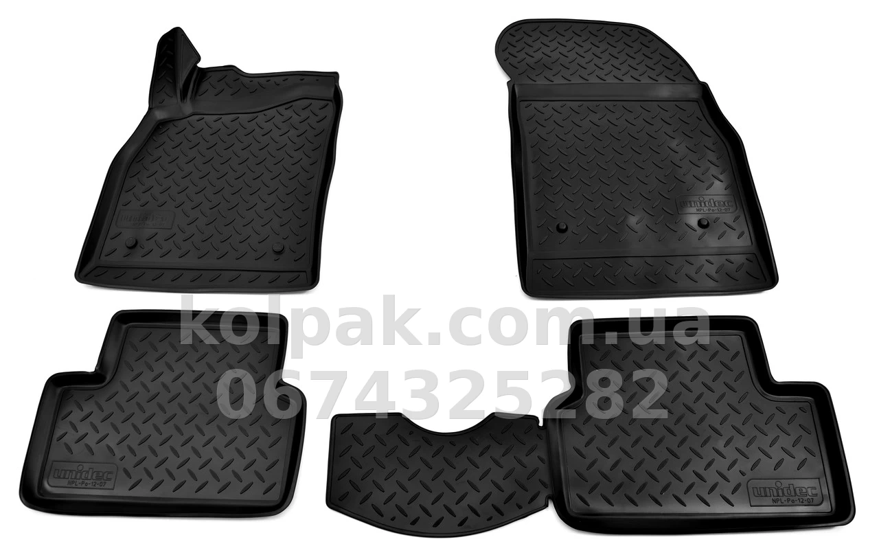 Polyurethane floor mats for Chevrolet Cruze 2009-, Norplast, NPL-Po-12-07 Polyurethane floor mats for Chevrolet Cruze 2009-, Norplast, NPL-Po-12-07 β photo 1