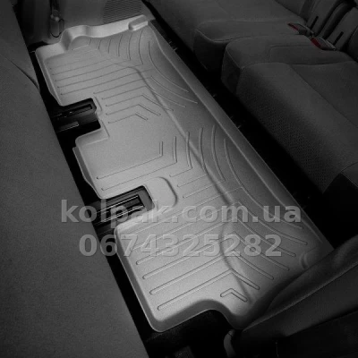 Килимки в салон Mercedes-Benz GLE-Class V167 2019-, 3 ряд, з бортиком, задні, сірі, Weathertech 4615333 — фото 2