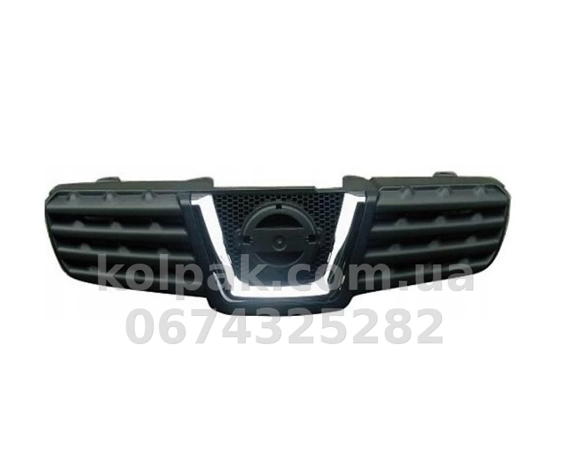 Radiator grille Nissan Qashqai 2006-2009, with chrome moulding, AVTM, 185015990 Radiator grille Nissan Qashqai 2006-2009, with chrome moulding, AVTM, 185015990 β photo 1