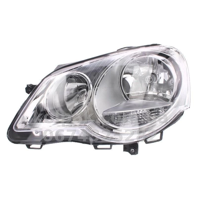 Front left headlight Volkswagen Polo 2005-2009, H7/H1, electric adjustment, Depo, 441-11A8L-LD-EM Front left headlight Volkswagen Polo 2005-2009, H7/H1, electric adjustment, Depo, 441-11A8L-LD-EM β photo 1