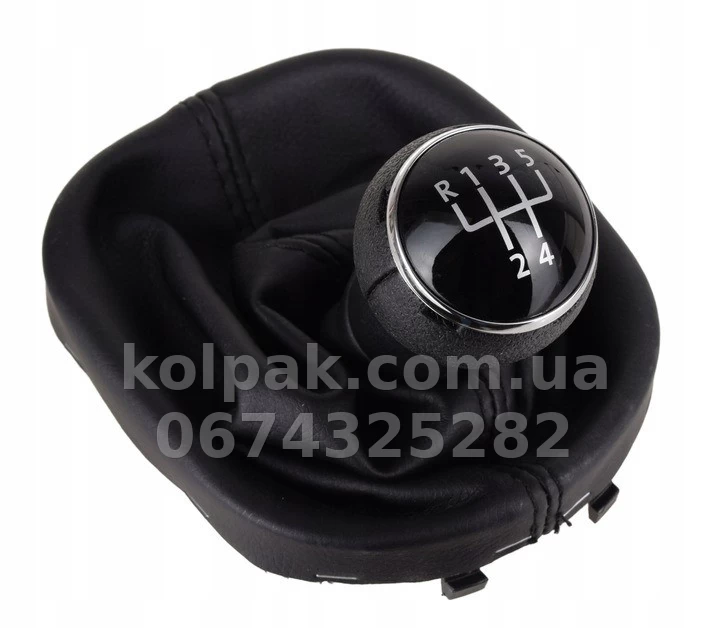 Чохол важеля КПП Volkswagen Caddy 2004-2015, + ручка 5 передач КПП, хром, AVTM, 111640702 Чохол важеля КПП Volkswagen Caddy 2004-2015, + ручка 5 передач КПП, хром, AVTM, 111640702 — фото 1
