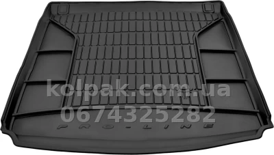 Boot mat for Peugeot 508 SW 2010-2018, without two-level boot floor, with spare wheel, Pro-Line, Frogum FG TM549970 Boot mat for Peugeot 508 SW 2010-2018, without two-level boot floor, with spare wheel, Pro-Line, Frogum FG TM549970 β photo 2