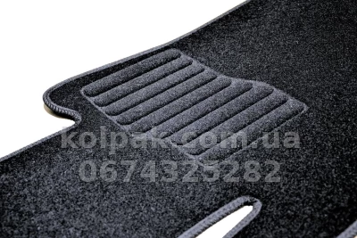 Ворсові килимки в салон Mercedes-Benz E-Class W211/CLS-Class C219 2002-2009, задній привід, чорні, 5 шт., AVTM BLCCR1343 — фото 4