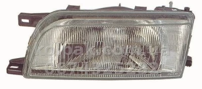 Передня ліва фара Nissan Sunny N14 1991-1996, механічне регулювання, без ламп (H4/W5W) Depo 215-1140L-LD-E