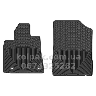 Килимки в салон Toyota Sequoia/Tundra 2013-, передні, чорні, Weathertech W265
