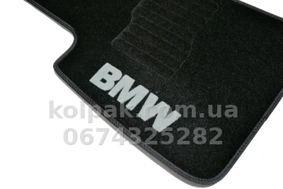 Ворсові килимки в салон BMW 3-Series Е90/Е91/Е92 2005-2012, чорні, 5 шт., AVTM BLCCR1041 — фото 7