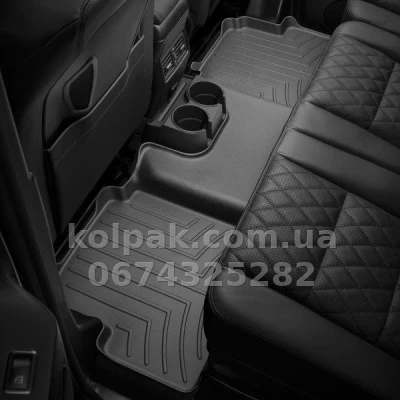 Floor mats for Ford Transit Connect 2015-, with raised edges, rear, black, Weathertech 449952 — photo 2