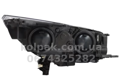 Передня фара Ford Escape/Kuga 2016-2019 електричне регулювання, без ламп (H15/H7/W5W) жовта вставка Depo 431-11AGLMLD-EM — фото 2