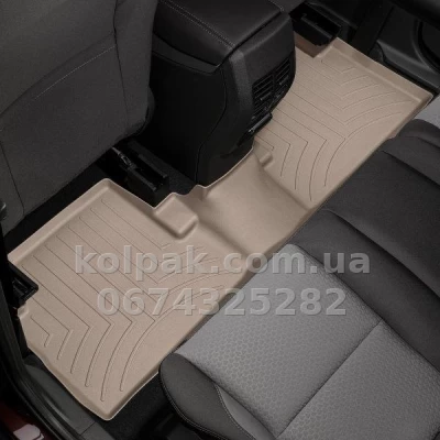 Килимки в салон Ford Kuga/Escape 2013-, з бортиком, задні, бежеві, Weathertech 459692 — фото 2