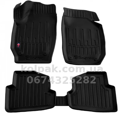 Поліуретанові килимки в салон Skoda Fabia 2 5J 2007-2014, з бортиком, 5 шт., Stingray, 5020025